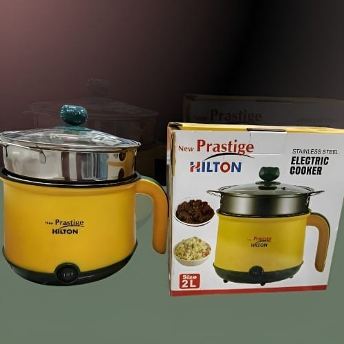 Prestige Hilton Stainless Steel Electric Multi Cooker – 2 Liter