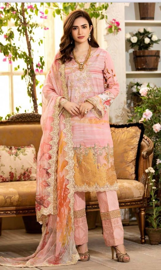 Manara Luxury Embroidered Lawn Collection 2021