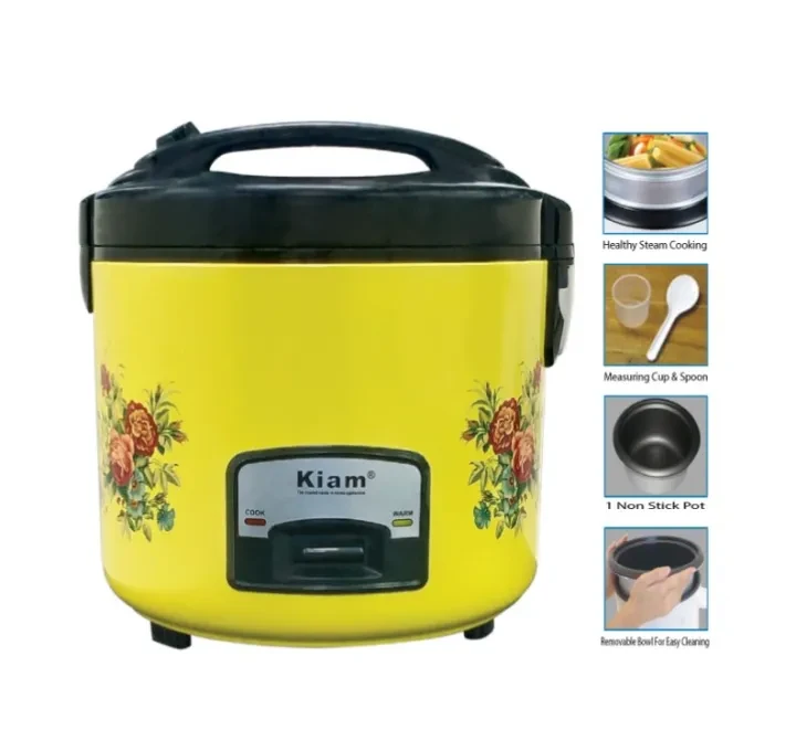 Kiam Rice Cooker Delux (Full Body) 1.8/2.2/2.8 Ltr DFB-102-04