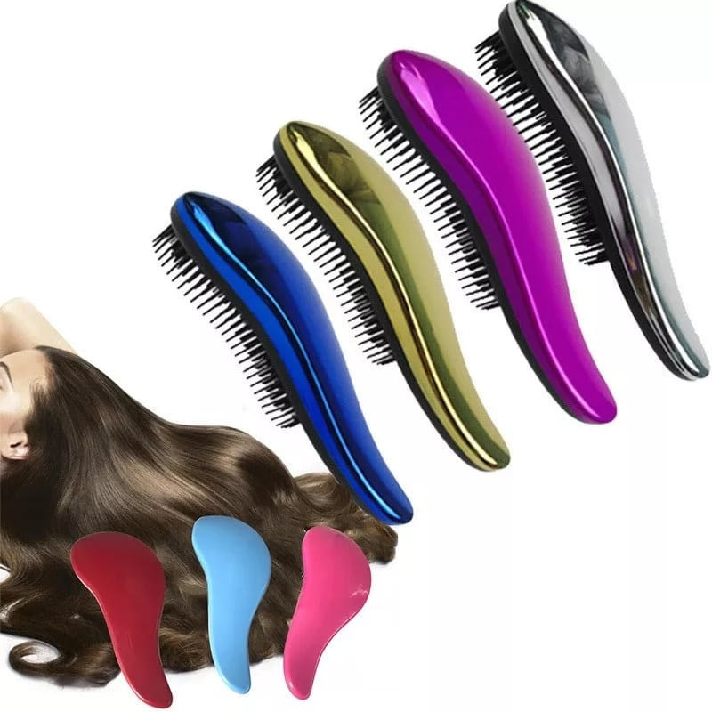 Anti-static Salon Hair Styling Detangle Shower Massage Hairbrush Comb For Women & Girls