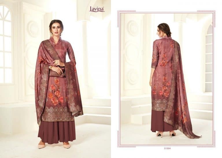 Indian Lavina High Fashionable Embroidery Plus Digital Print Dress ,Dupatta Pure Digital 3 Piece for stylish women.