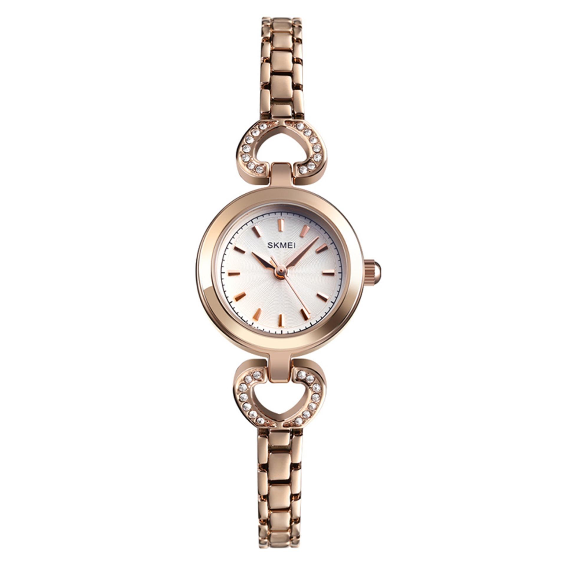 SKMEI 1408RG – Stainless Steel Quartz Watch for Women