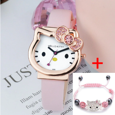 High Quality Cartoon Cute Mesh Stainless Steel Band Quartz Watch Children Kids bracelet Casual Bracelet Wristwatch Relogio