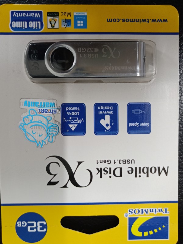 Twinmos X3 32GB USB 3.1 Gen 1 Pen Drive