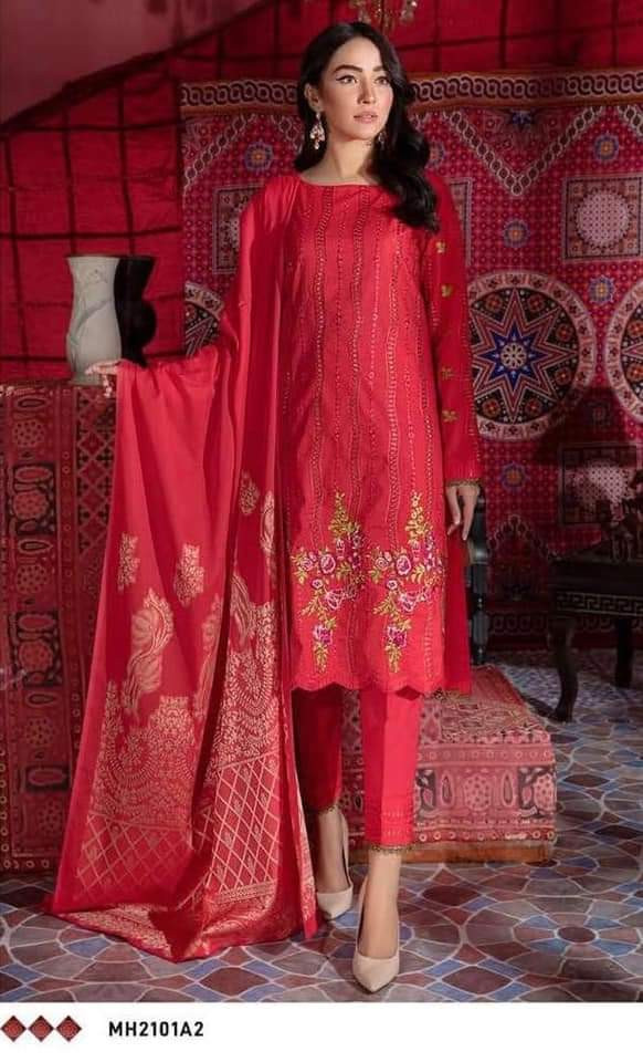 PAKISTANI MAHAM SALWAR KAMEEZ (Un-stitched 3 PCS) FOR WOMEN-4