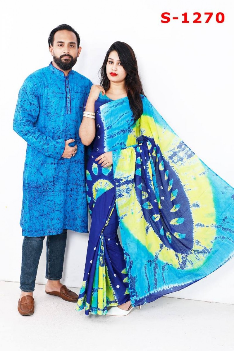 মোম বাটিক শাড়ি