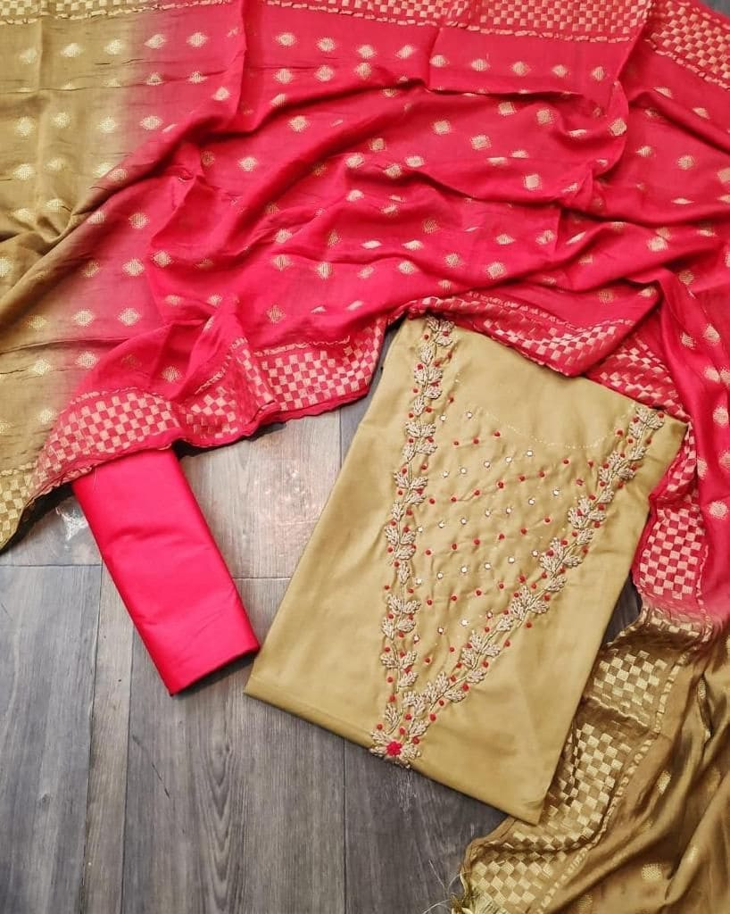 Banarasi silk three piece