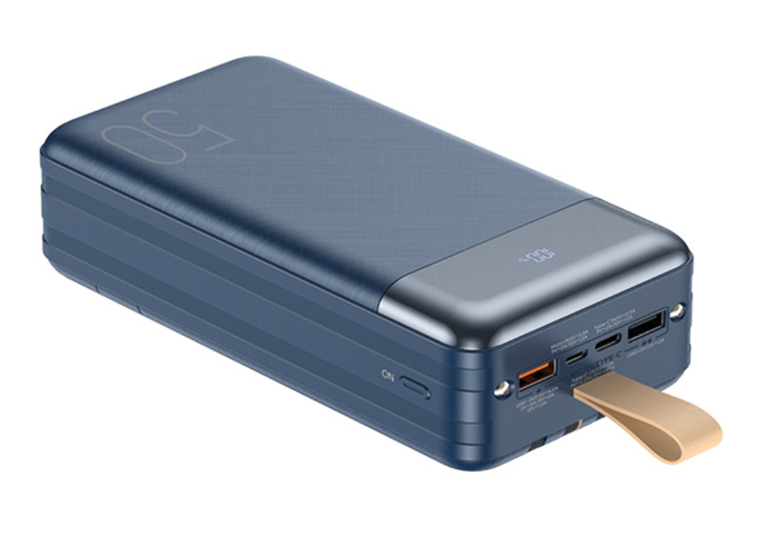 REMAX RPP-200 HUNERGY SERIES 22.5W QC+PD CABLED FAST CHARGING POWER BANK 50000MAH