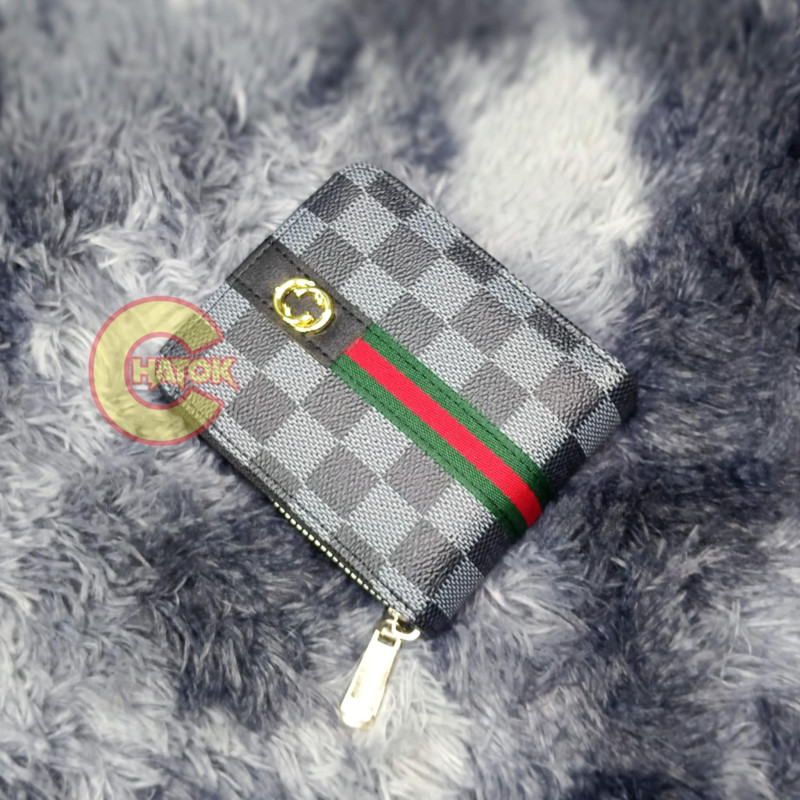Gucci, LV Round Zipper Wallet For Men