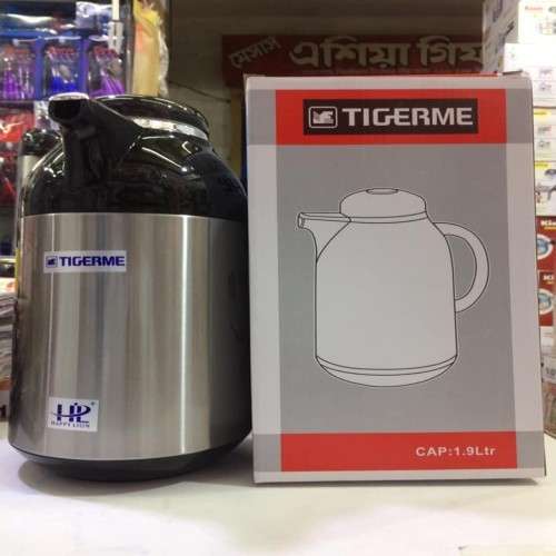 Happy Lion Hot Water Bottle Stainless Steel Vacuum Flasks Tea Coffee Pot 1.9 Liter