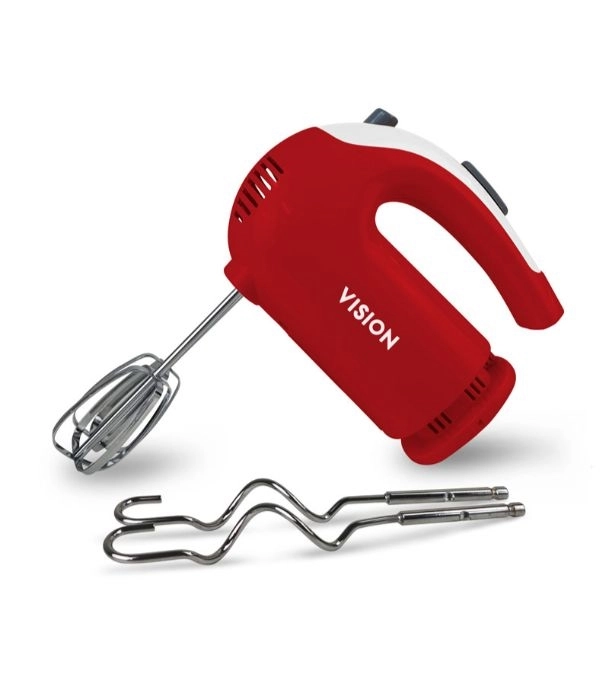 VISION Electric Hand Mixer VIS-HM-003 Red