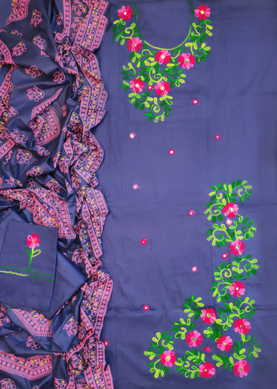 Jessor Hand Workd Flower Design Three Piece