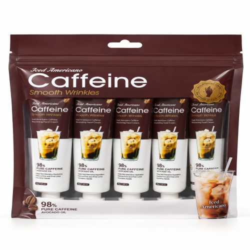 Iced Americano Caffeine Smooth Wrinkles Hand Cream 5 Pcs Set
